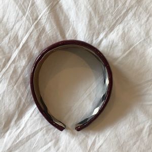 Burberry Red Patent Leather Headband